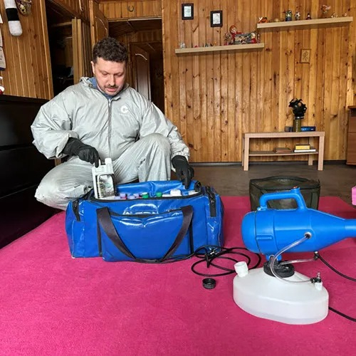 ФОТО Полное удаление ртути в помещениях в рабочем поселке Московской области Монино