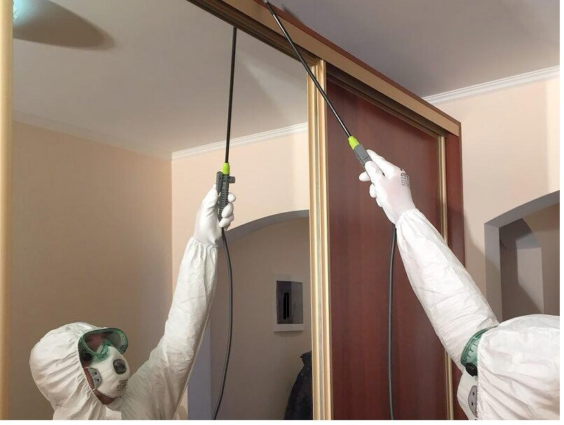 ФОТО Обработка от моли в рабочем поселке Московской области Монино