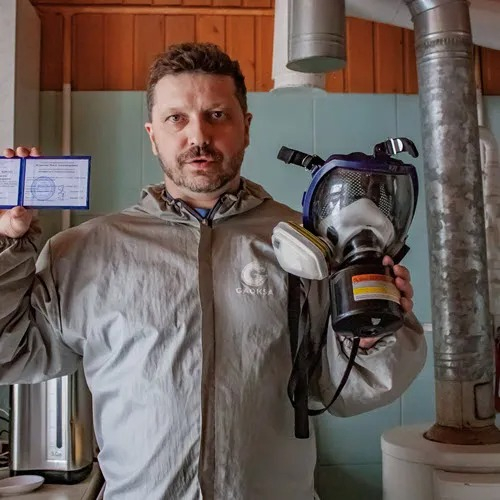 ФОТО Удаление плесени в рабочем поселке Московской области Монино