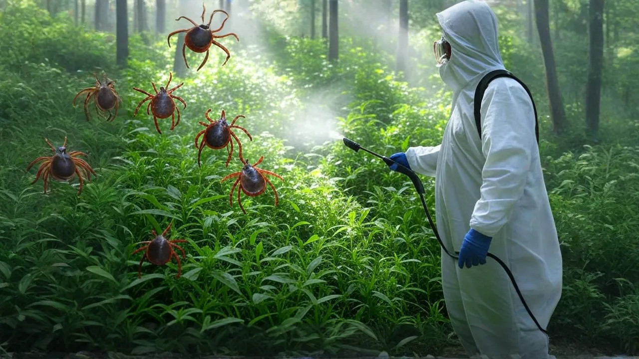 фото: Обработка от клещей в рабочем поселке Московской области Монино и области